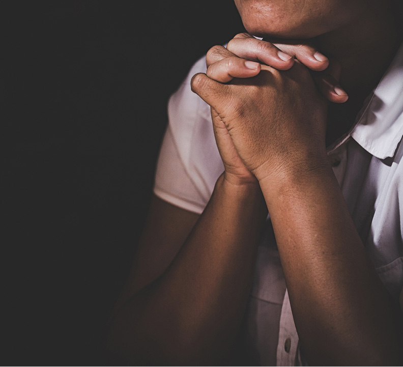 Man praying